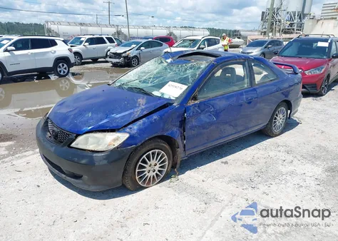 2005 Honda Civic Ex из США, поврежденный, VIN 1HGEM22945L012354